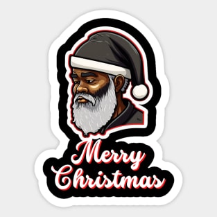 Black Santa, African American Santa Sticker